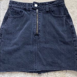 Hollister Black Denim Jean skirt